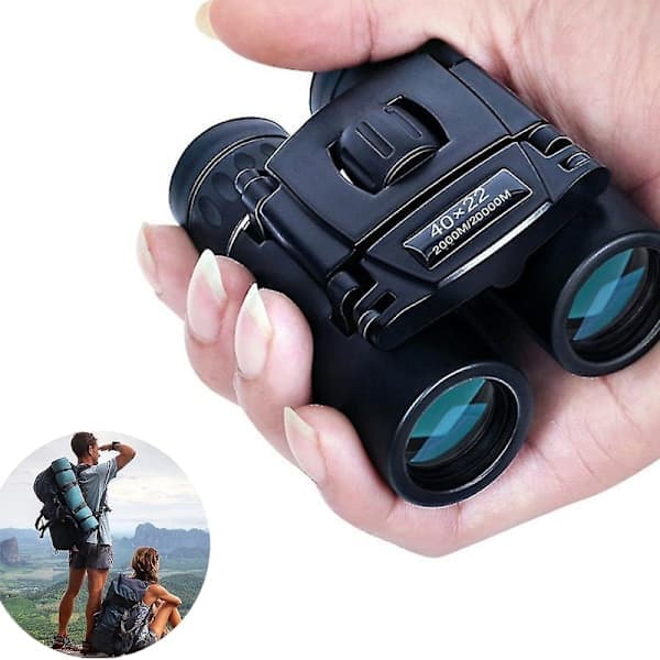 40x22 HD Kraftige Kikkert 2000m Lang Avstand Folding Mini O