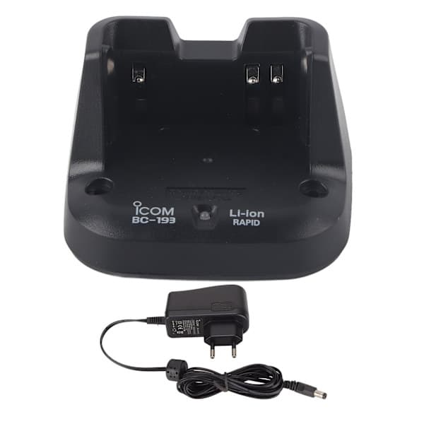 BC193 Toveisradio Hurtiglader Multifunksjon Walkie Talkie Skrivebordslader for Icom ICV8E V80 F3003 EU-plugg 100-240V