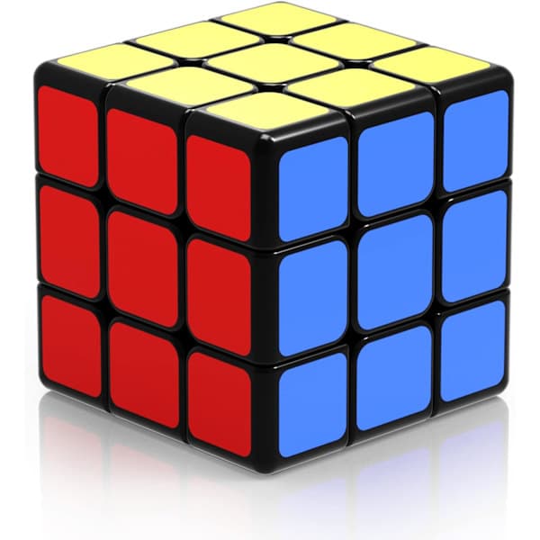 3x3 Speed Cube, Qixing 3x3x3 Speed Cube Klistremerke Super-Holdbar med Lyse Farger (3x3x3)