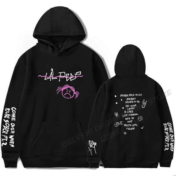 Lil Peep Hettegenser Menn Kvinner Mote Hettegensere Barn Hip Hop Hettegensere Kvinner Sweatshirts Gutt Jakker Rapper Sweatshirts Herreklær Cry Baby