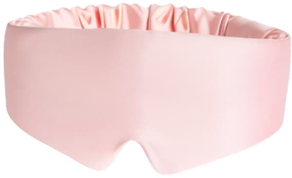 Sovemaske, blackout-sovemaske for voksne, kvinner og menn, justerbar, øyemaske, nattmaske, reisemaske, rosa