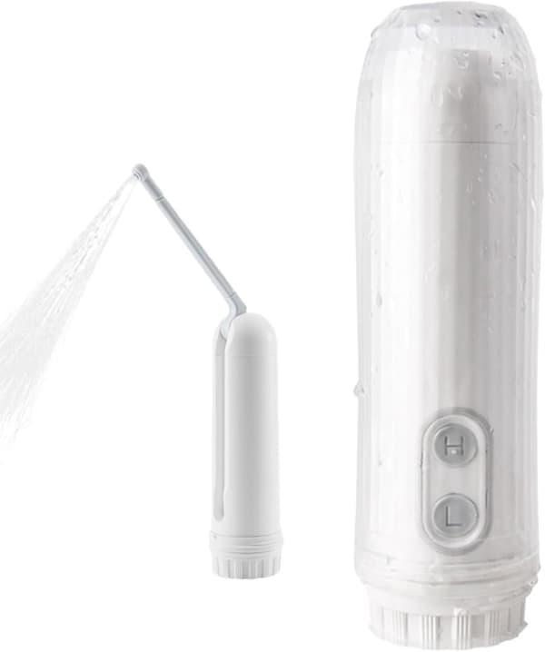 Peri Flaske, Bærbar Bidet, 180° Justerbar Batteridrevet Bidet, 2 Modus Reisebidet, Elektrisk Peri Flaske, 150ML