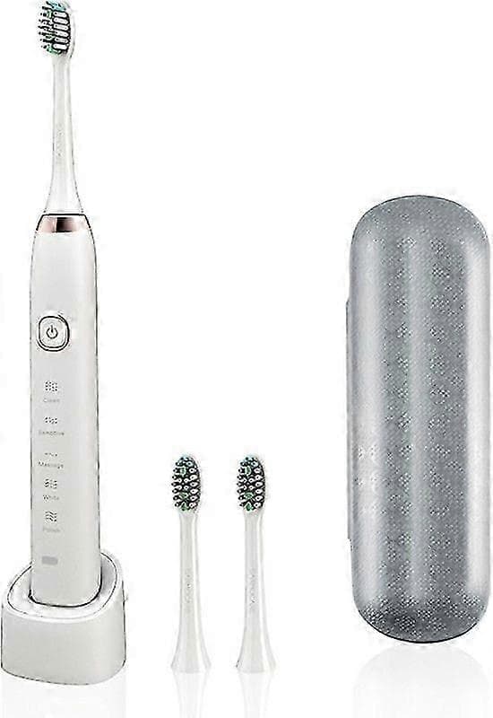Sarmocare S100 Sonic Elektrisk Tannbørste USB Oppladbar Vanntett med 8 Børstehoder Tannpleie Rengjøringssett