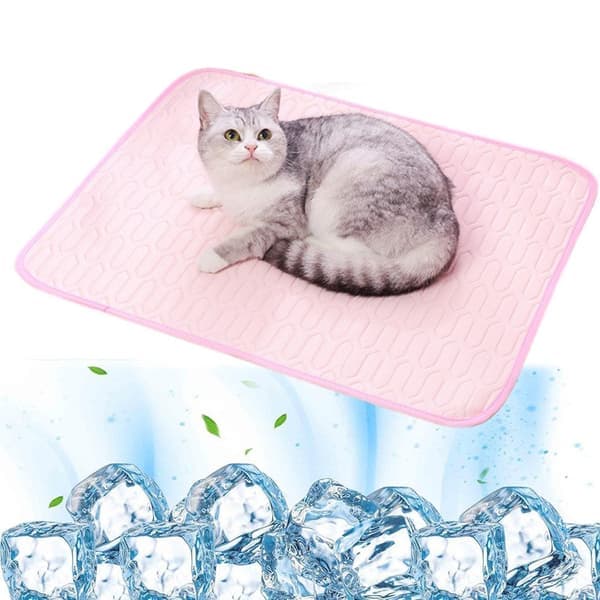 Selvkjølende kjølematte for hund og katt - pustende, myk og maskinvaskbar, lett og slitesterk design, perfekt for sommeravkjøling av kjæledyr