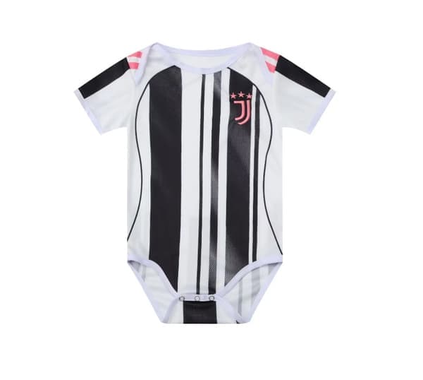 25-26 Juventus FC Hjem Nyfødt Baby Jumpsuit Sparkedress Fotballdrakt