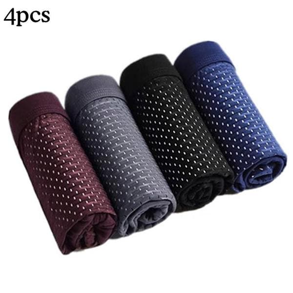 4x Bambus Boxershorts Herre Mikrofiber Boxer Briefs Undertøy Kompresjon Stretch-Xin