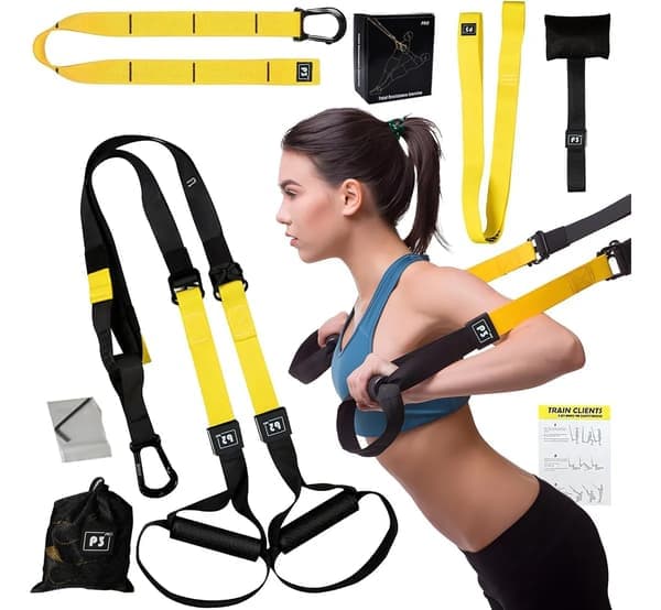 Alt-i-ett-suspensjonstrener - Hjemmegymsystem for den erfarne treningsentusiasten, inkluderer tilgang til Trx Training Club