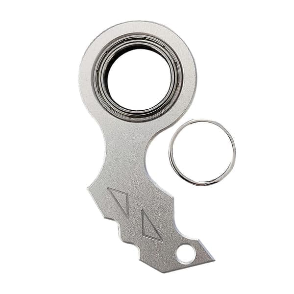 Nøkkelring Spinner Fidget Leke Lommeformat Fingertupp Metall Gadget Nøkkelring Stresslindring & Anti-Angst Sensoriske Leker for Tenåringer & Voksne