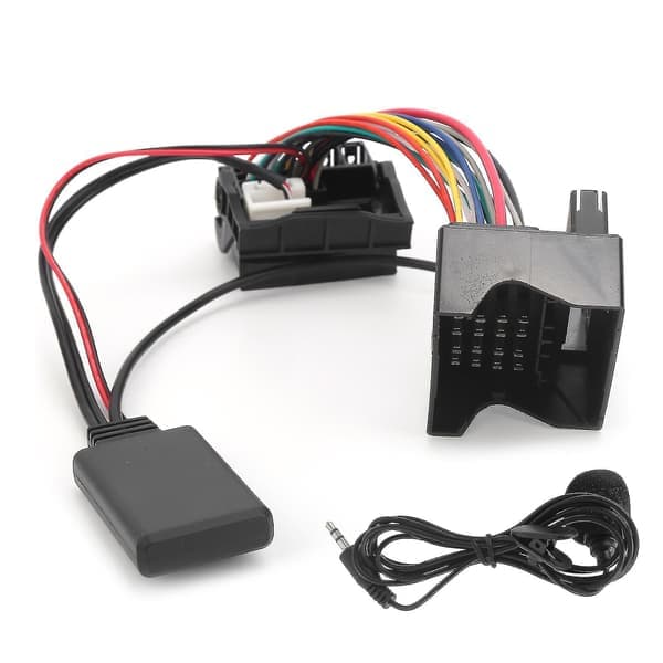 Bil Bluetooth 5.0 AUXIN-kabel lydadapter passer til Citroen C2/ C3/ C4/ C5/ C6 med mikrofon