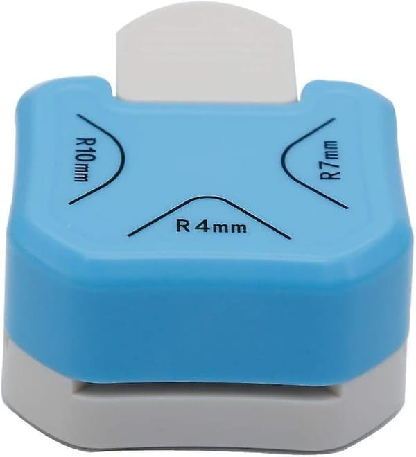 Papirhjørnerunder 3 i 1 R4mm+R7mm+R10mm Hjørnestempel for Papirhåndverk Hjørnekutter Konvolutt Stempelbrett Hullstempel Laminat, DIY-prosjekter,