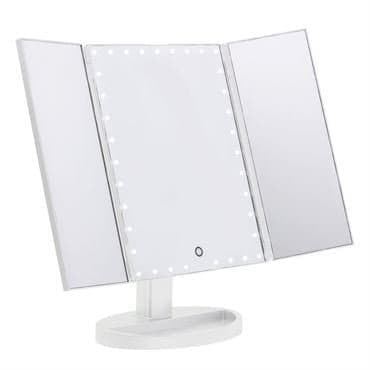 UNIQ Hollywood LED tredobbelt Hollywood sminkespeil - hvit
