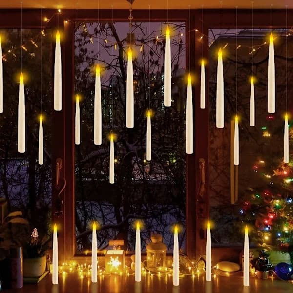 （pt）12-pakning Flytende Lys – LED-lys med tryllestav