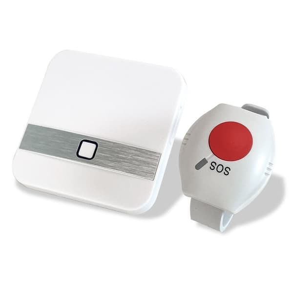 Eldre alarmarmbånd, trådløs hjemmealarm, trådløst hjemmealarmsystem, eldre alarm, egnet for eldre, syke, funksjonshemmede