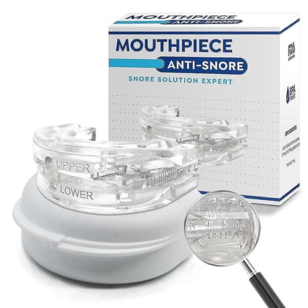 Anti-snorkeskinne, Justerbar Anti-snorkemunnstykke, Tannbeskytter for natten, Munnskjerm Bruksisme Søvn Bittbeskyttelse