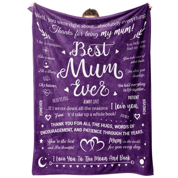 Gaver til mamma til morsdag, teppegaver til mamma fra datter sønn, mamma bursdagsgaver, gaver til mamma mamma på valentinsdag morsdag jul