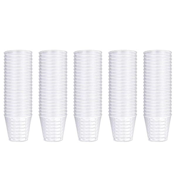100 stk Gjenbrukbare Plast Shotglass 30 ml Snapsglass for Fest Klare Shotglass Sterke Holdbare Glass for Banketter Fest