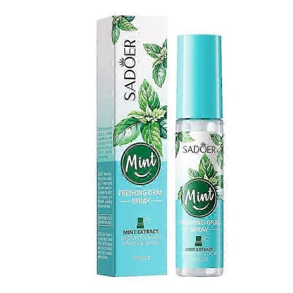 Frisk pust spray, munnspray, spray mot dårlig ånde, dårlig ånde limine, fruktig pust forfriskende spray, oral komfort, liten bærbar