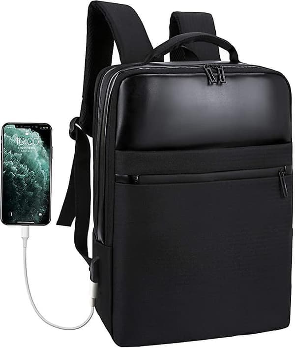 Vanntett 15,6" Business Laptop-ryggsekk med USB-ladeport