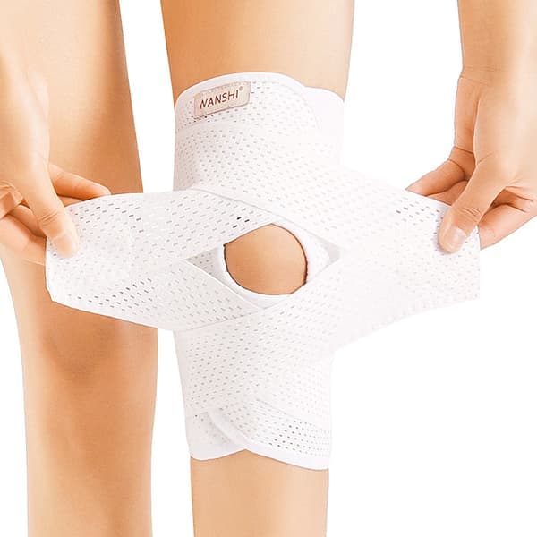 Knestøtte med sidestabilisatorer for meniskrift Knesmerter