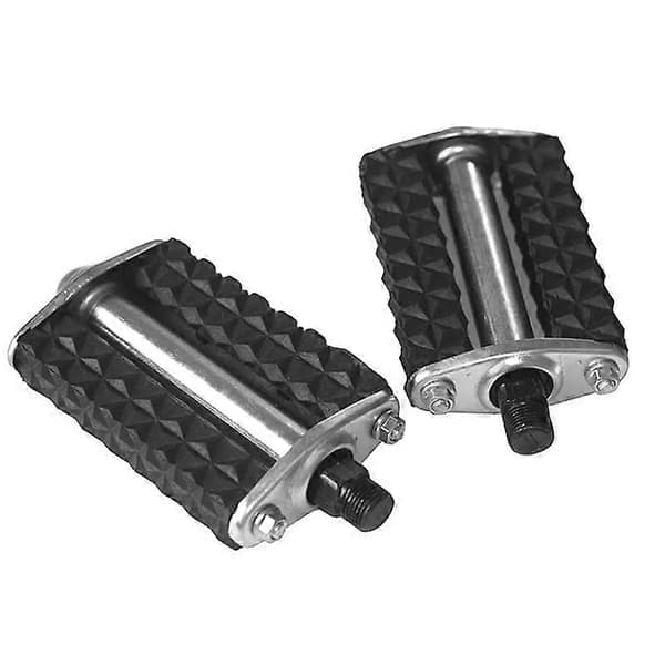 Retro 28-tommers sykkelpedal gummi svart MTB landeveissykkel trehjulssykkel sykkeldeler vintage gammeldagse pedaler [DB]