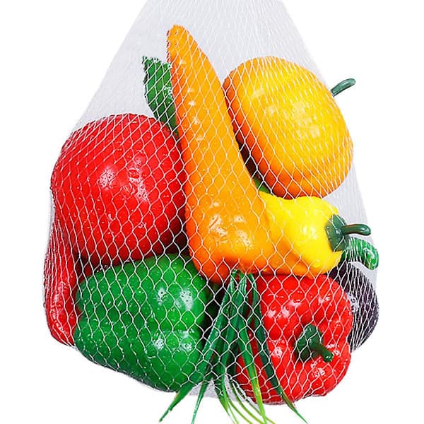 Livaktig kunstig fruktsett - 12 blandede frukter for realistiske fotorekvisitter og hjemmedekorasjon{DB}