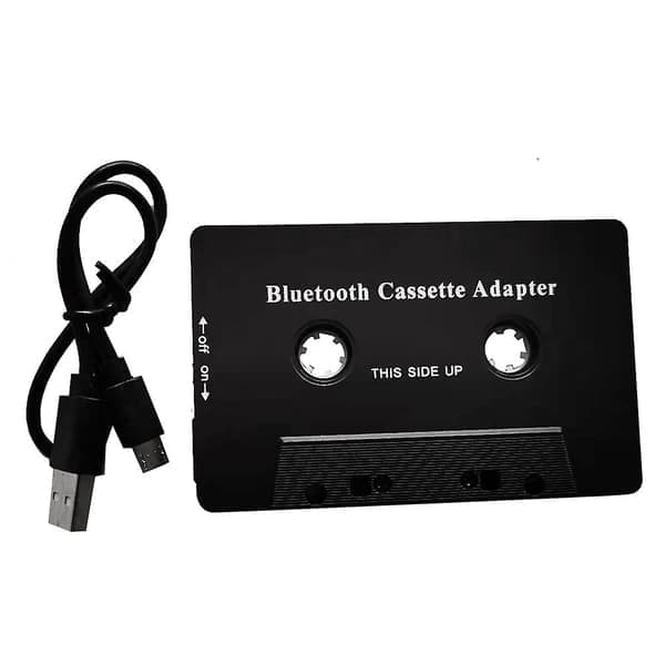 Universal Kassett Bluetooth 5.0 Audio Bilbånd Aux Stereo Adapter med Mikrofon for Telefon MP3 AUX Kabel DB