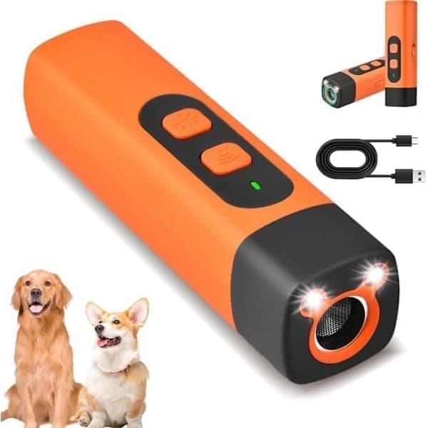 Ultralyd Anti-Bjeff Hund – Hundebjeffstopper med LED Ultralyd Hundetrener