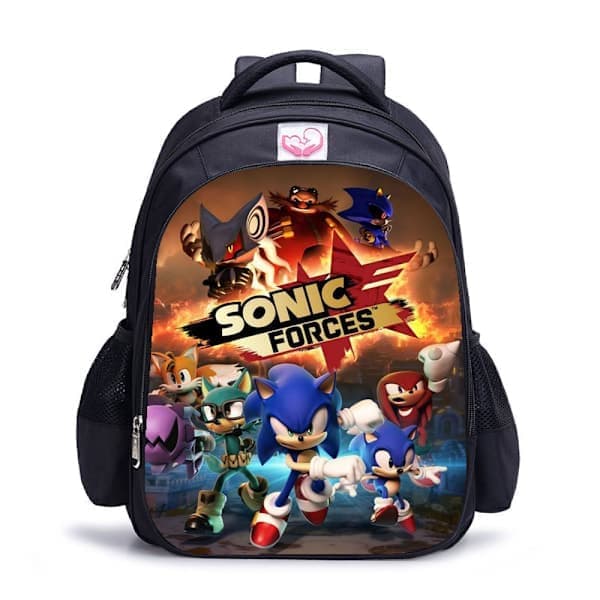 Sonic Ryggsekk for Barn, Skolesekk Kompatibel med Britiske Merker