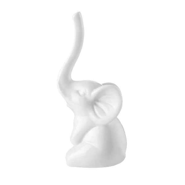 Porselen Elefant Statue Ringholder Søt 4,5x12 cm for Kvinner Jenter