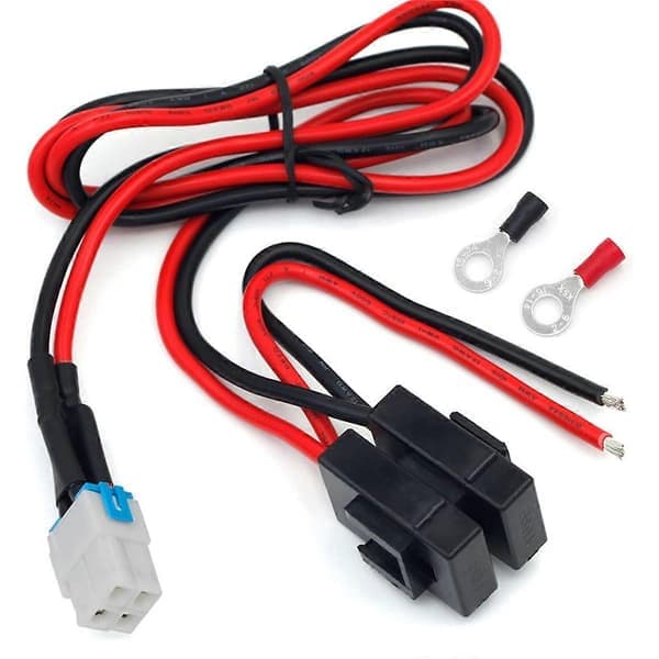 4-Pin 12AWG DC Strømkabel for Yaesu Radio FT-450D FT-891 Kenwood TS-480 TS-590SG TS-890s Ico