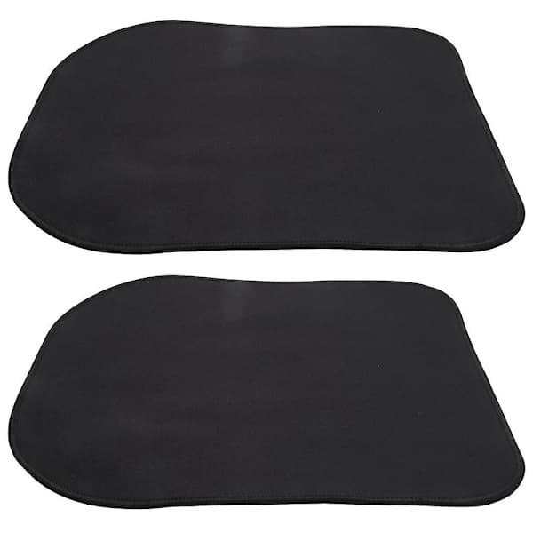 2x Glidebrett for Thermomix Tm6 Tm5 - Tilbehør Underlag Sklisikkert Holdbart Sort for Vorwerk Fo