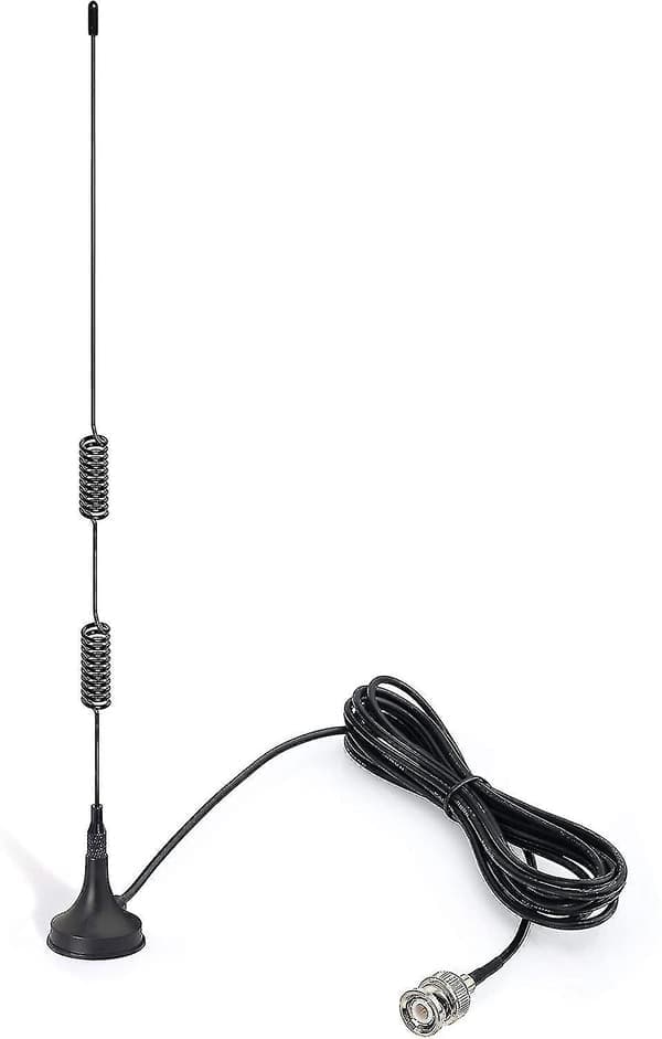 Ham Radio Politiskanner Antenne Amatørradio Mobil Radio Skanner Antenne Magnetisk Base Bnc Hann Antenne Kompatibel