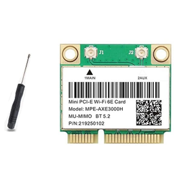 Wifi 6e Ax210 Mini Pci-e Trådløst Nettverkskort Wifi6 Dual Band 2.4g/5g Nettverkskort Bluetooth 5.2 N