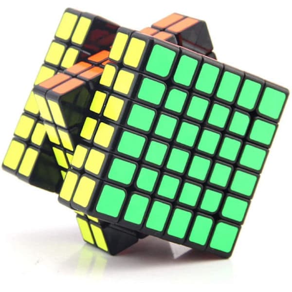 6x6 Speed Cube 6 Av 6 Stor Speed Cube 6x6x6 Terning Puslespill Leker Svart