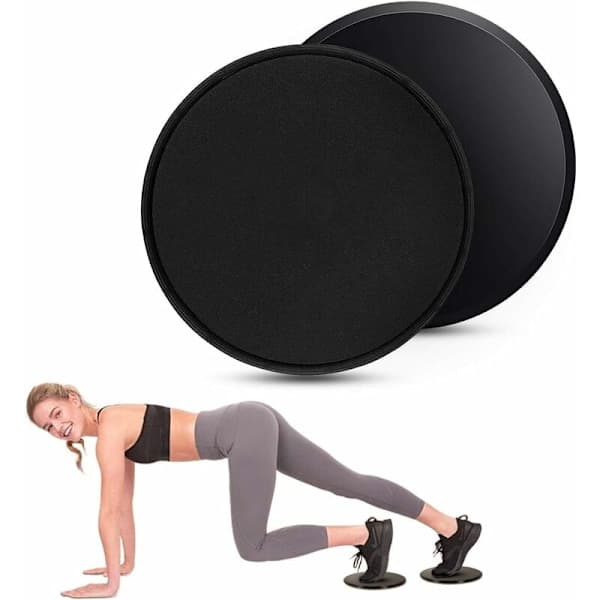 Sett med 2 Fitness Treningskjerne Glidere Gym Kjerne Glidningsskive Gulvglidere Paraglider Paraglider Glide Disker Fitness Glidning