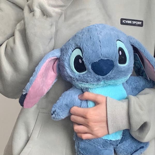 Anime Kawaii Stitch Plysj Varmtvannsflaske Vinter Hjem Vann Fi