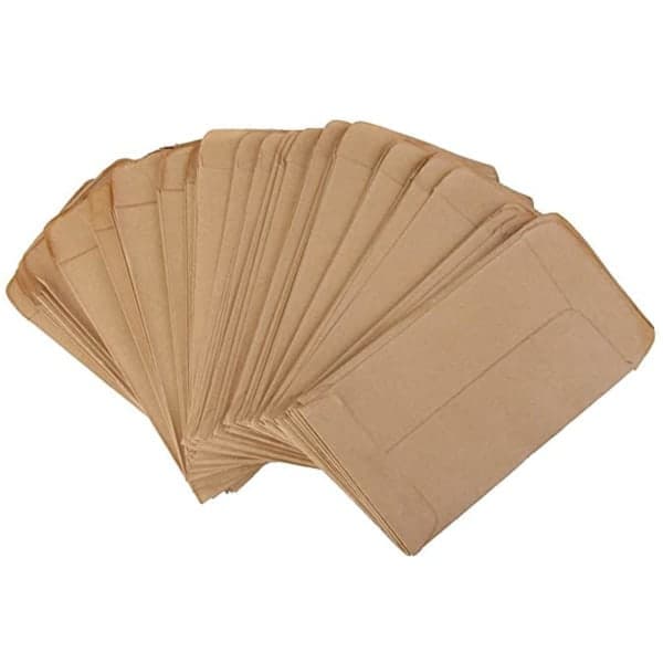 100 stk Vintage Kraftpapir Frøpose