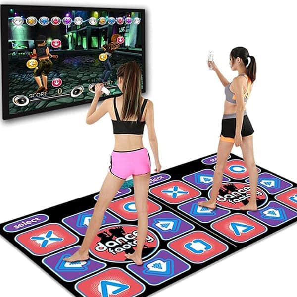 Dansmatte med Fjernkontroll PC TV Spill Hjem Trening for Barn og Voksne