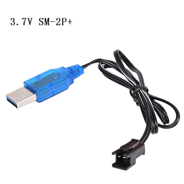 USB 3.7v 400mA NiMh/NiCd Batteri USB-lader Pakker SM 2P Forward Plugg for Elektrisk Leketøy Lader R/C Helikopter Lader