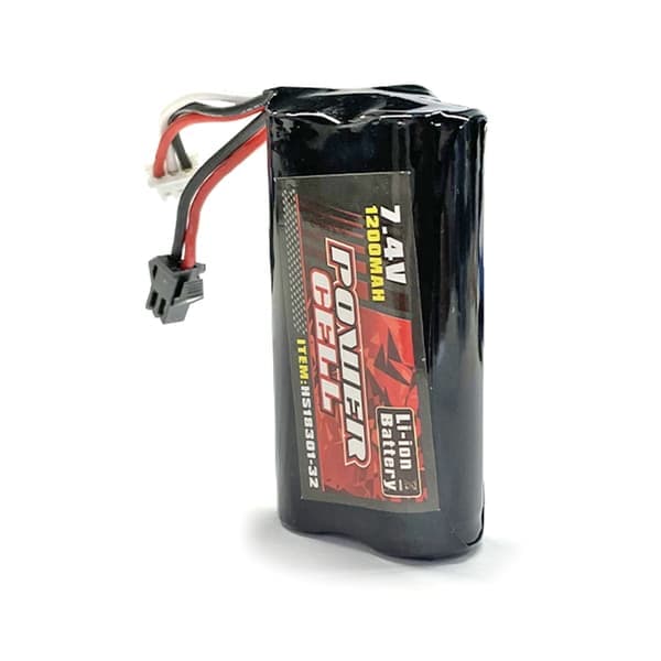 7.4V 1200mAh RC Li-ion Batterisett med USB-kabelledning Slitesterk ledning Batteri med stor kapasitet for HS18311 1/10 R/C Racing