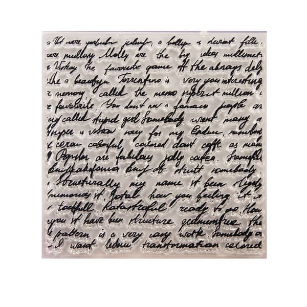 Gjennomsiktig stempel silikonforseglingsark for DIY utklippsbok håndverkskort album T1266