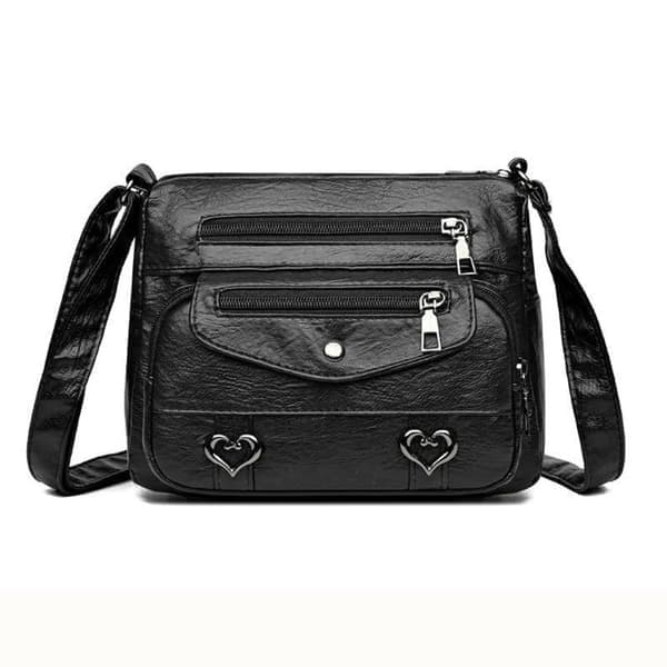 Dame Crossbody Veske Tote Håndveske SVART