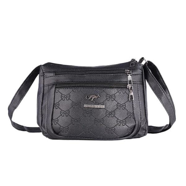 Myk skulderveske i skinn for kvinner, crossbody-veske med nytt og moteriktig design