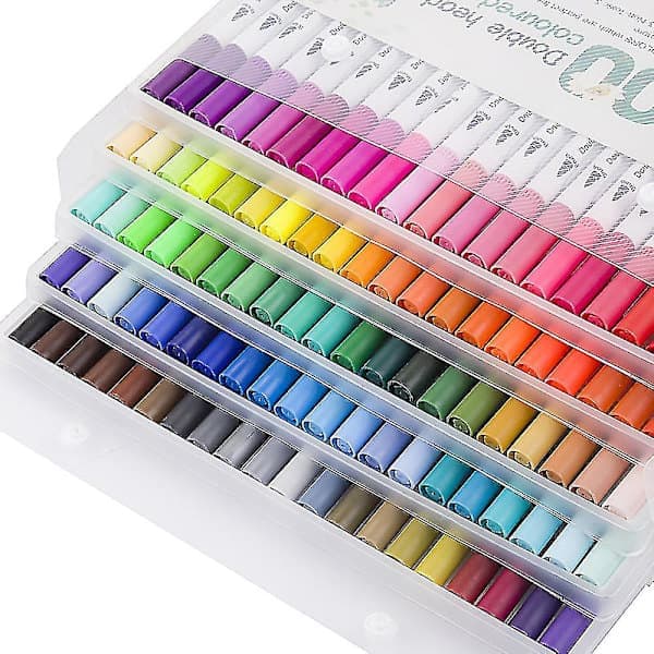 100 farger permanente vanntette tusjer for steinmaling, DIY fotoalbum, plast akryl tusjer.