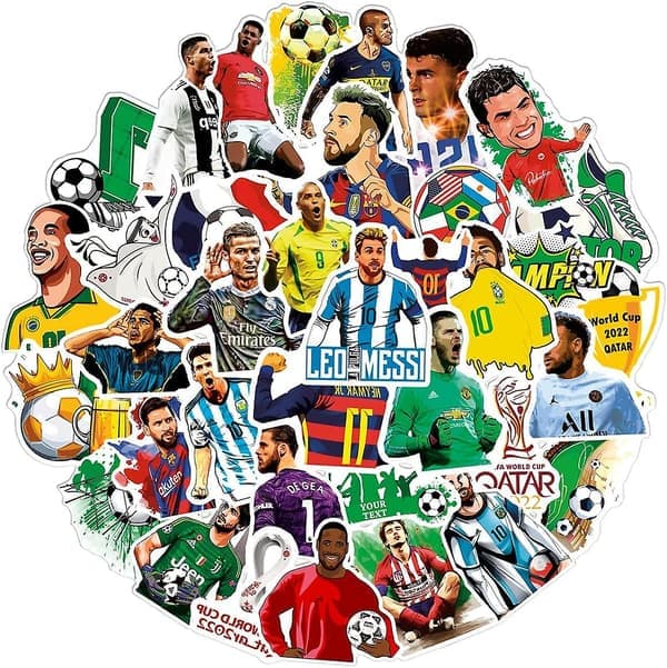 50 stk Fotballklubb-Fans Logo Sport Klistremerker For Gutter