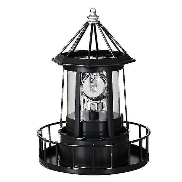 Soldrevet LED-fyr, 360 graders roterende hagelys