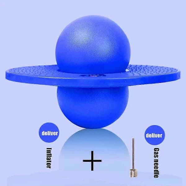 Pogo Sprettball med Håndtak og Ballpumper Hoppeleke Pogo Maksimal Belastning 100 kg Egnet for Barn Voksen[D]