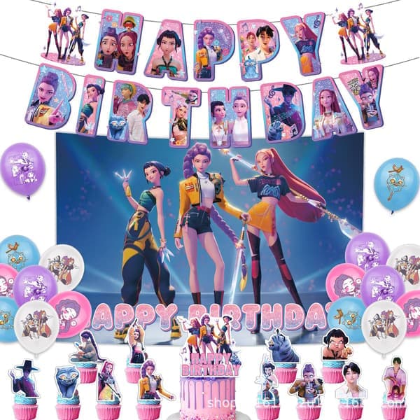 K-Pop Partydekorasjoner for Barnebursdag [YJD]