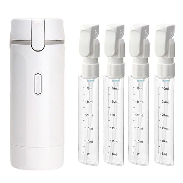 4-i-1 Reiseflasker for Toalettsaker - Lekkasjesikre Påfyllbare Toalettbeholdere for Sjampo, Lotion, Balsam, Reiseutstyr