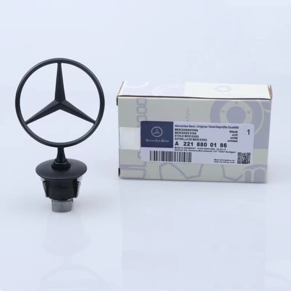 Mercedes-Benz panser stjerneemblem OEM A2108800186 svart